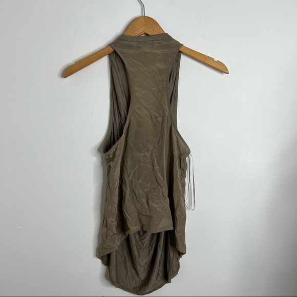 Trina Turk Shawl Neckline Champagne Tank size M - Picture 3 of 6